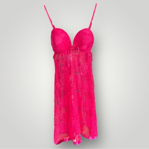 Lot/2 Hot Pink/Blue Lace Lingerie - Picture 2 of 16